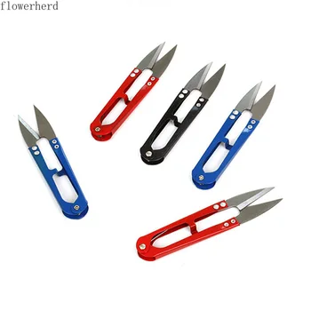

3pcs Yarn Cutting Thread Spring Small Scissors Gardening Scissors Yarn Shearing Cross-stitch Special Tool U-shaped Scissors