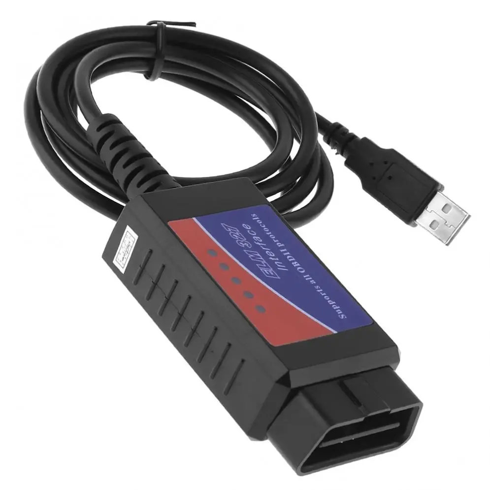 12V Мини-автомобиль-детектор USB Интерфейс ELM327 V 1,5 автомобильный диагностический инструмент измерения расхода топлива