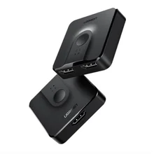 Hdmi 2 входа 1 выход видео компьютер экран HD разветвитель 4k кабель ТВ сигнал 2 в 1