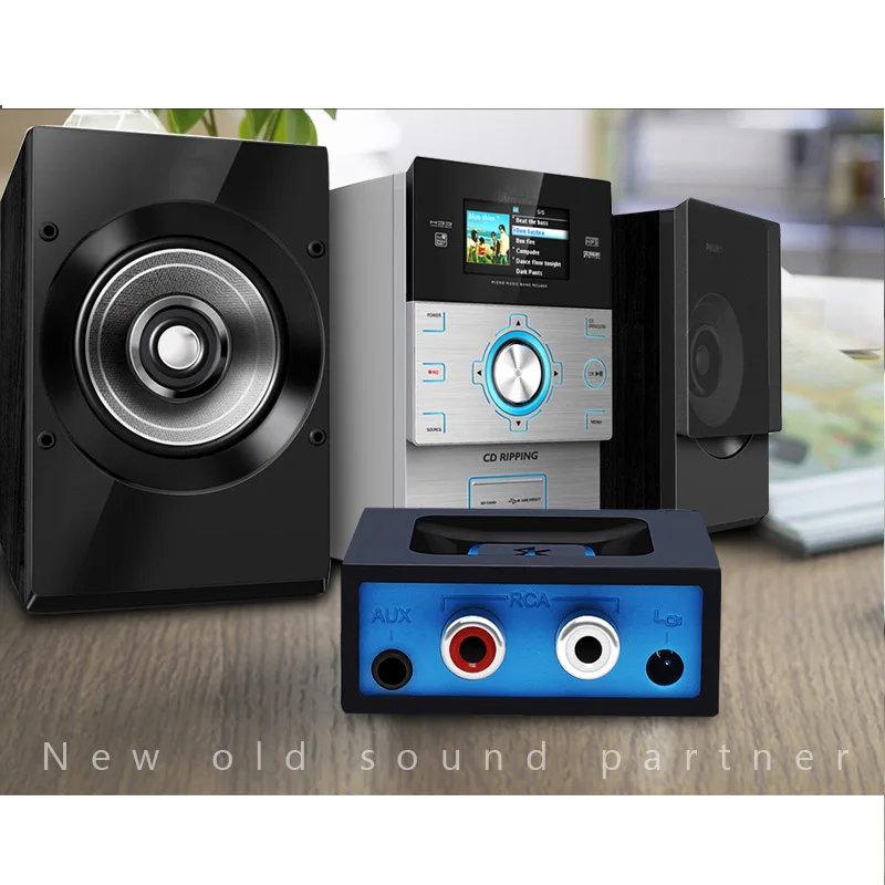 Bluetooth 5,0 аудио приемник беспроводной Bluetooth аудио адаптер без потерь HiFi стерео APTX поддержка AUX+ 2* RCA вход G1049