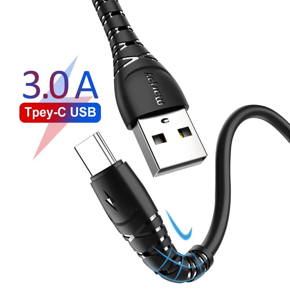 Marjay Micro usb type-C кабель для samsung Xiaomi huawei Android Быстрая зарядка данных мобильного телефона зарядное устройство type-C USB C провод шнур
