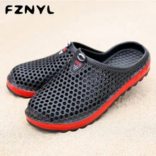 FZNYL/пляжные мужские сандалии; Летняя обувь; коллекция года; мягкие удобные садовые сабо для женщин; мужские сандалии; большие размеры 36-44
