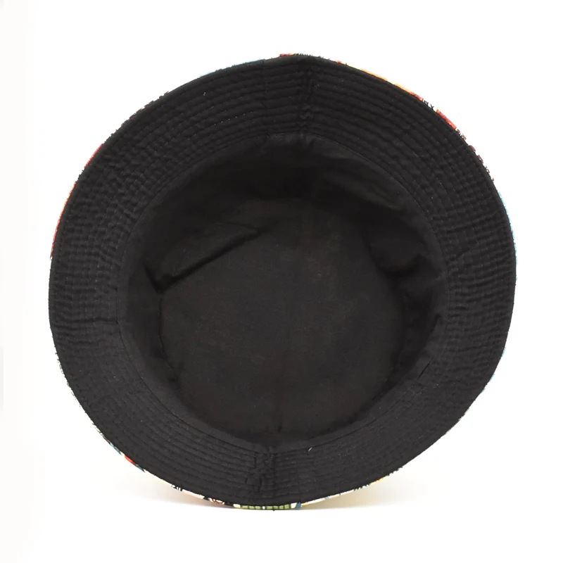 Black And White Bucket Hat Unisex Bob Hat Hip-Hop Hat Men And Women Summer Panama Straw Hat Beach Sunscreen Fishing Hat M86