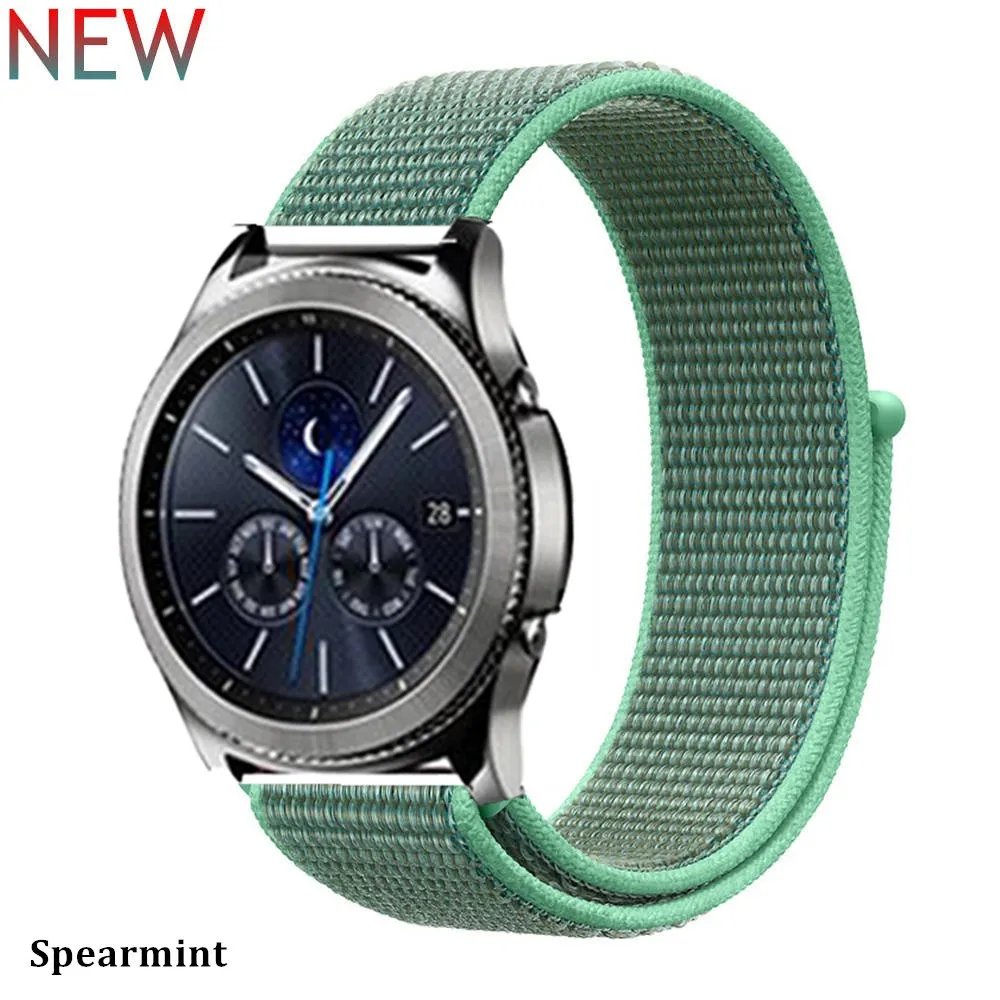 spearmint 31 22 мм ремешок для часов Galaxy watch 46 мм 42 мм samsung gear s3 Frontier active 2 correa браслет huawei часы gt ремешок Amazfit bip20 - Цвет ремешка: spearmint 31