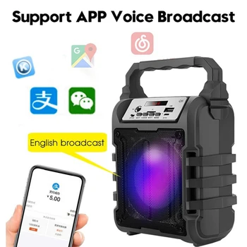 

Bluetooth Speaker Column Mini Sound Box Portable Speakers Outdoor Handsfree Karaoke Speaker with Mic for Smartphones Computers