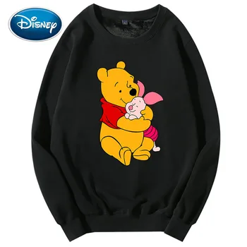 

Disney Sweatshirt Winnie the Pooh Bear Cartoon Print O-Neck Pullover Cute Couples Unisex Women Long Sleeve Tops S - XXL 8 Colors