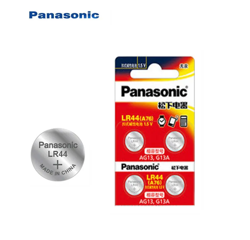 Литиевая батарейка для Panasonic LR44 A76 AG13 G13A LR1154 357A SR44 1 5 в 4 шт.|Часовые батарейки| |