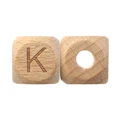 TYRY.HU 12mm Square Wooden Letter Beads Teether DIY Baby Smooth Teether For  Kids Pacifier Chain Jewelry Making Accessories