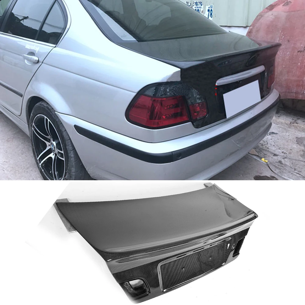 Задняя Крышка багажника из углеродного волокна для BMW E46 CSL 4 двери 2 только 2000 2003