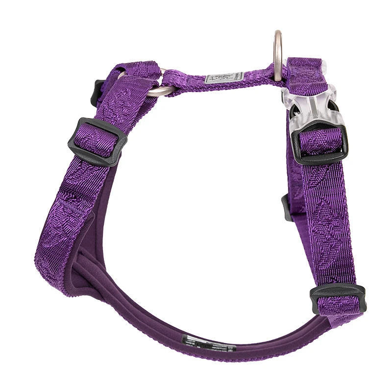 Purple Dog Harness MySudui Truelove нейлоновые дизайнерские ошейники и шлейки для собак, большие маленькие прочные мягкие светоотражающие шлейки для собак, нейлоновый ремень безопасности для собак - Цвет: Purple Dog Harness
