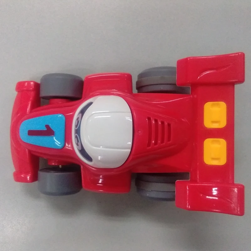 Забавный детский музыкальный фрикционный F1 мультяшный гоночный автомобиль