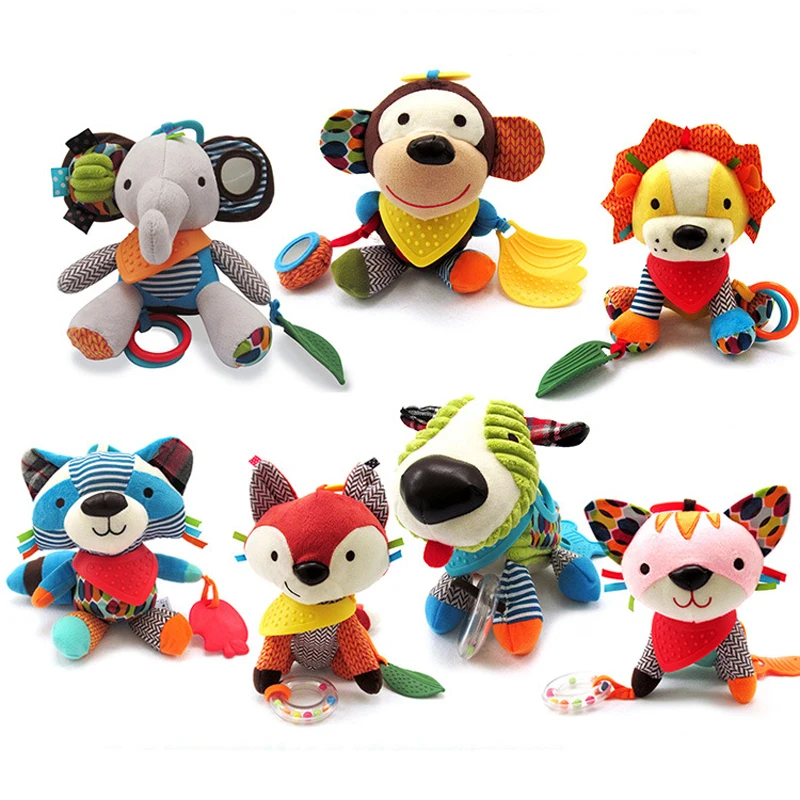 Style Baby Rattles Toys Mobile Baby Tooth Wind Hand Rattle Bed Sticks Hanging Toys Bell Ringing Molar Chimes