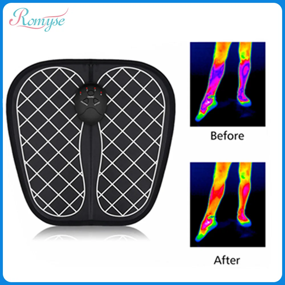 

6 Modes Reflexology Foot Massage Mat EMS Blood Circulation Stimulator Health Care Acapoint Massage Cold Leg Foot Massager