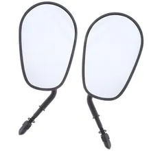 Универсальные овальные зеркала заднего вида для мотоцикла, алюминиевые боковые зеркала заднего вида