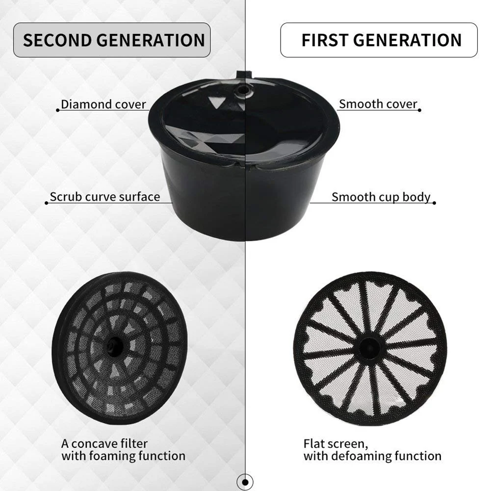 2nd Generation Nescafe Dolce Gusto Кофе фильтр пены фильтрации Функция многоразового Dolce Gusto Кофе капсулы с овальным Brush1