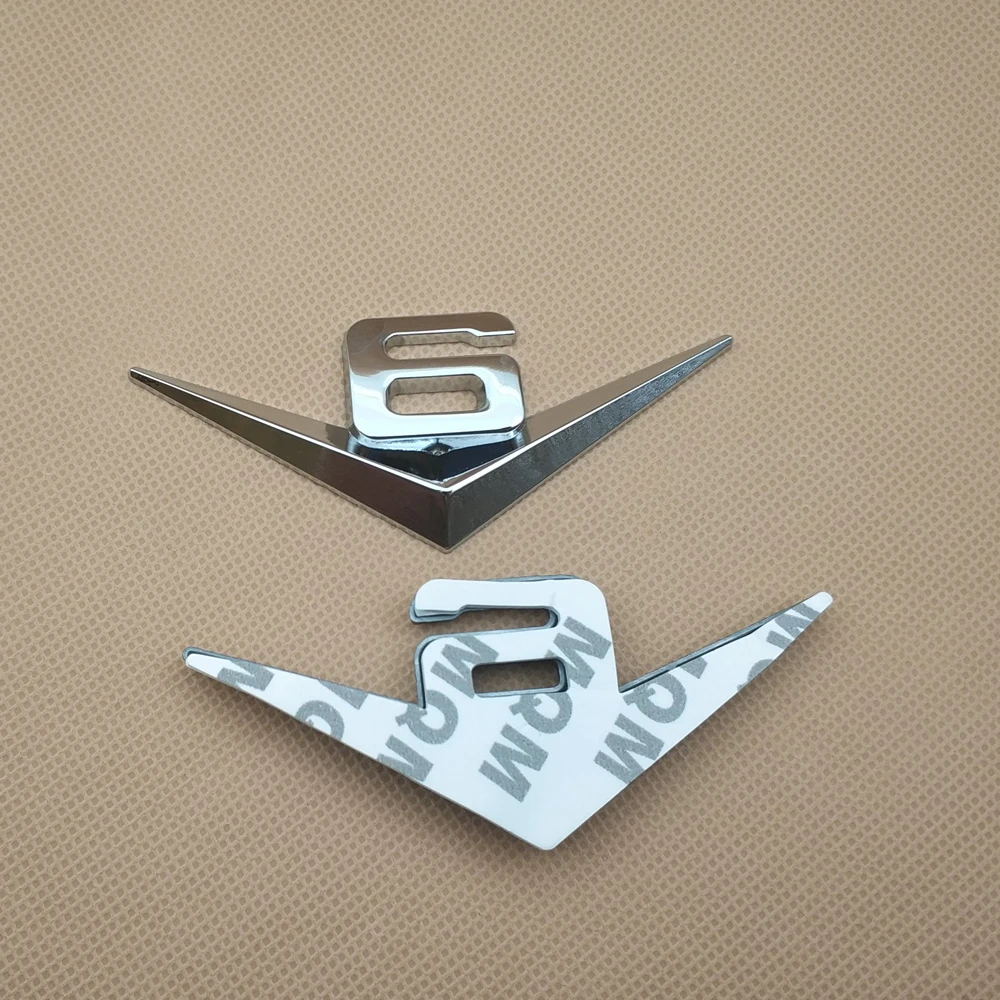Автомобильный Стайлинг V6 наклейка на капот значок наклейка на багажник универсальная наклейка декоративные аксессуары
