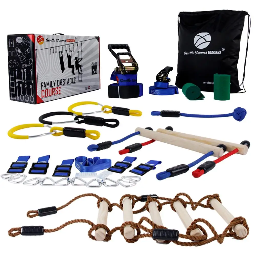 Ninja Line подвесное оборудование для обучения препятствий набор детей 15 м Slackline