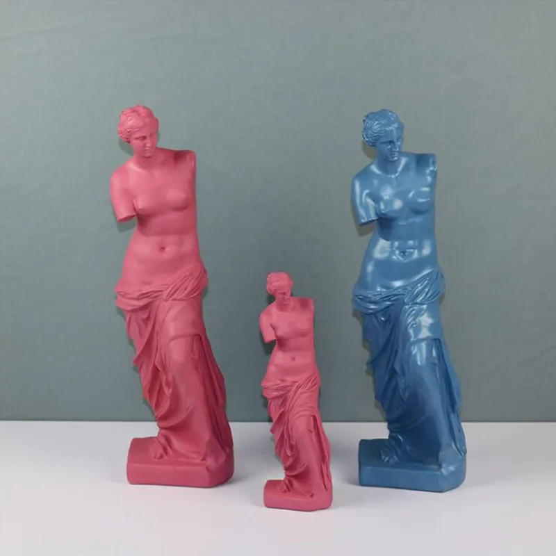 Venus De Milo, большая статуя из смолы, статуя богини Афродиты, статуя, произведение искусства, Современная Скульптура, настольная, домашний декор, украшения R3291