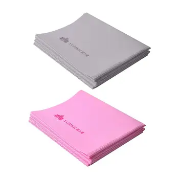 

2MM Non-Slip Foldable Yoga Mat Ultra-thin Portable Soft Pilates Mats Sport Gym Travel Rug Cushion For Fitness Exercise