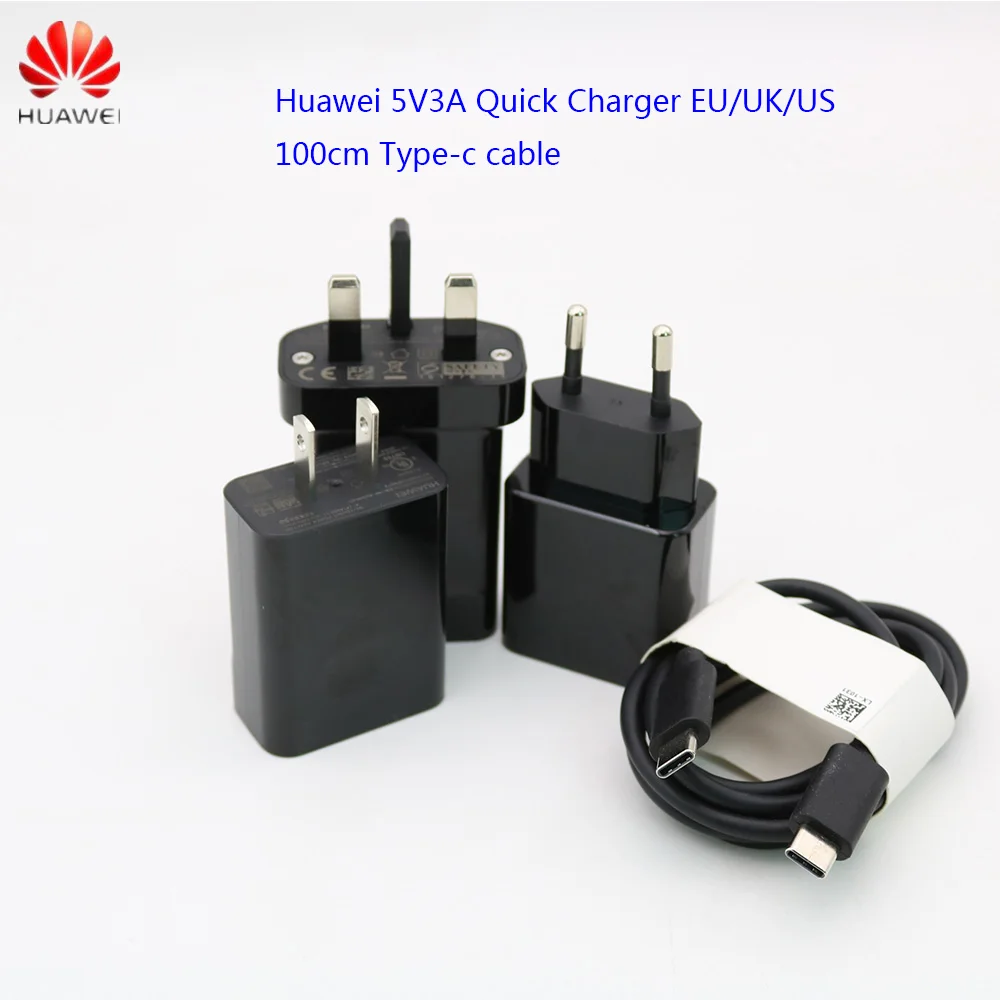 Original HUAWEI Fast Charger 5V3A adapter double USB type C cable Quick chargeing for Google Nexus 6P 5X Pixel XL Pixel 2XL
