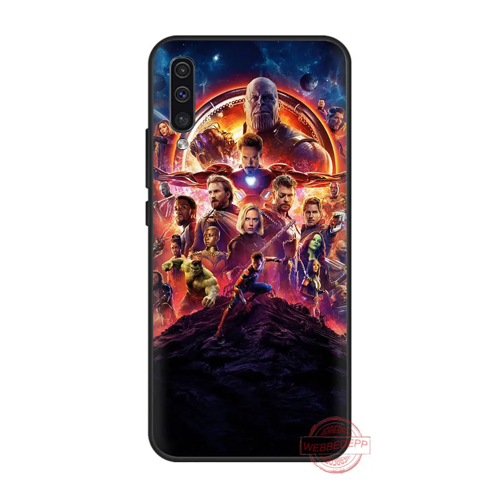 5 Мягкий чехол для samsung A10s A20s A30s A40s A50s A60 A70 M10 20 30 40 A6 A7 A8 A9 крышка 173N с принтами "Marvel", "Мстители Человек-паук Железный человек - Цвет: 5