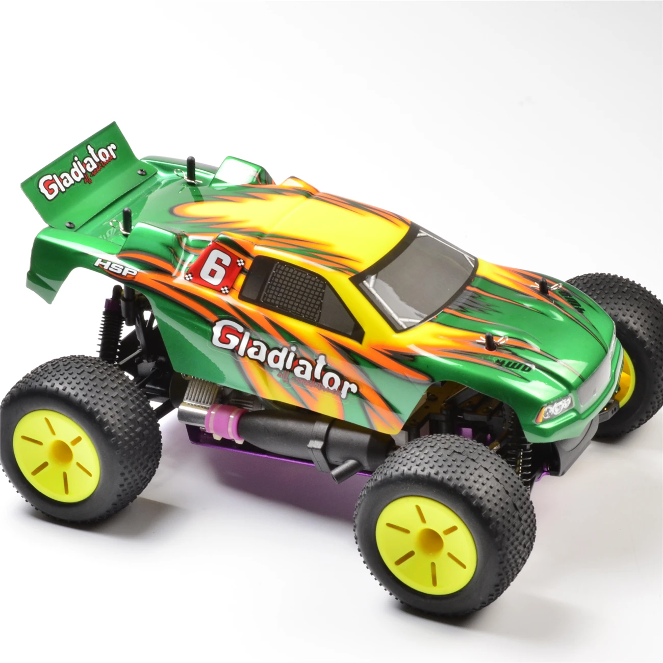 

HSP RACING RC coche juguetes gladiador Artнculo NO. 94110 escala 1/10 NITRO poder 4WD fuera de la carretera de CONTROL remoto TR