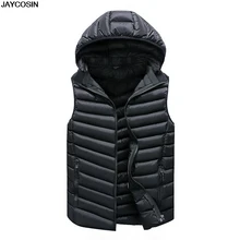 KLV, новинка, мужская куртка без рукавов, зимний Сверхлегкий жилет на белом утином пуху, мужской тонкий жилет, Мужская одежда, ветрозащитный Теплый жилет 9107