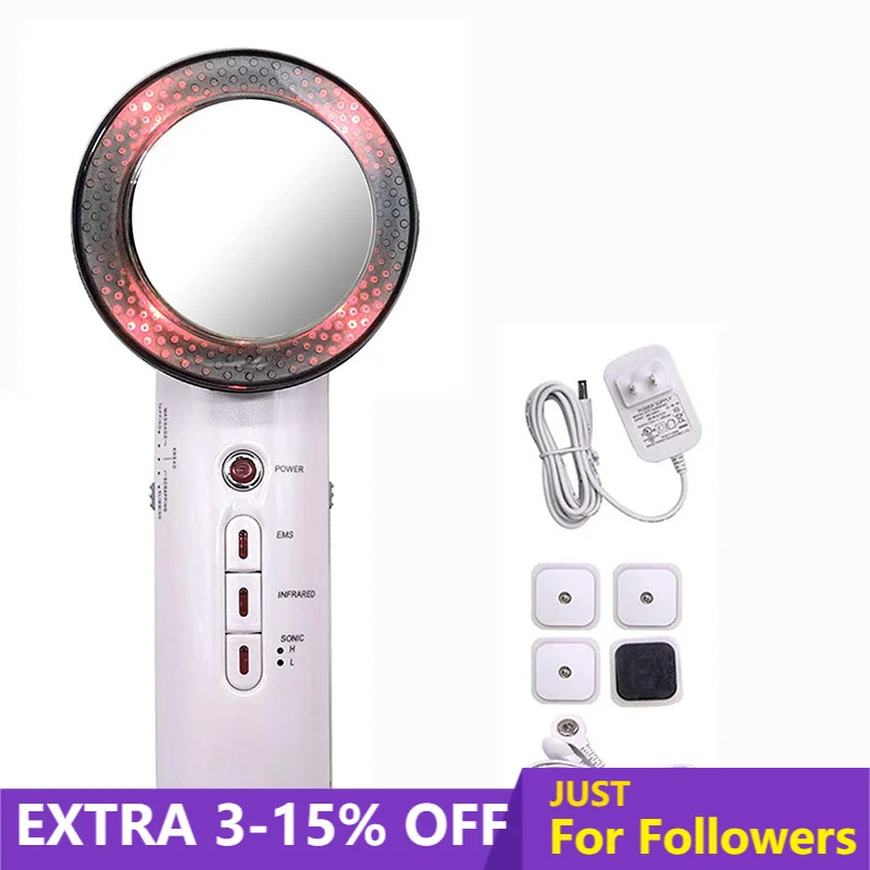 

UKLISS 3 in 1 Face Lifting EMS Infrared Ultrasonic Body Massager Infrared Slimming Beautify Fat Burner Face Beauty Machine