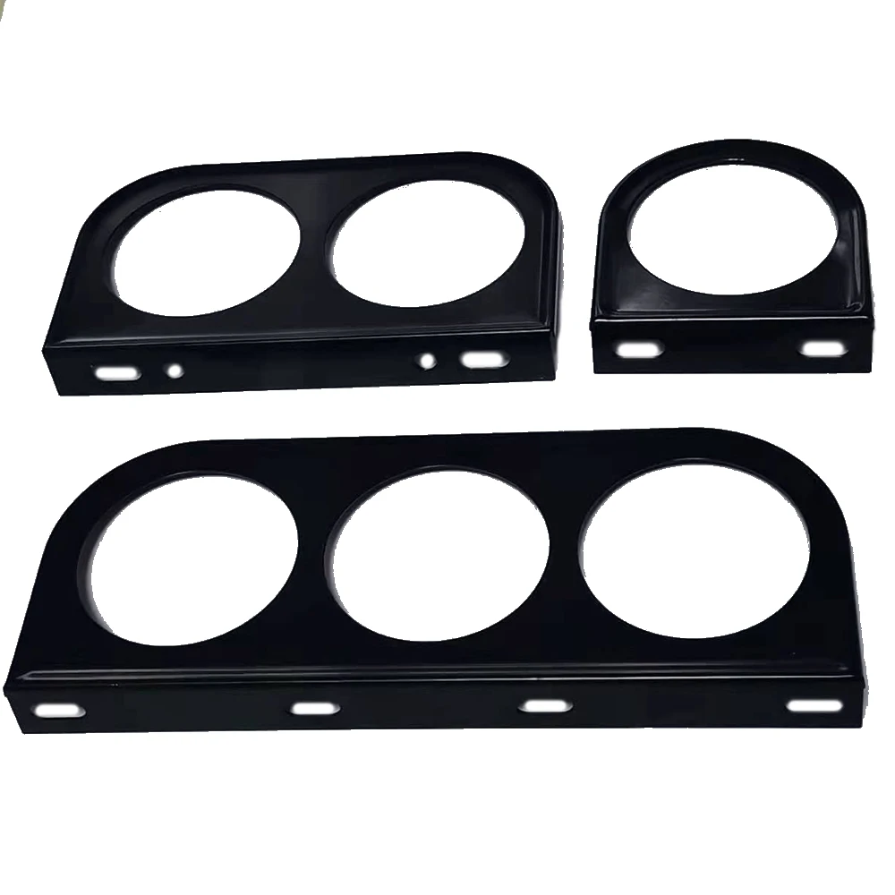 Car Meters Holder 52MM Universal One/Two/Three Auto Modified Meter Cup Black Car Gauge Holder for 2-Inch Triple /Double/ Single Hole Meter Chrome