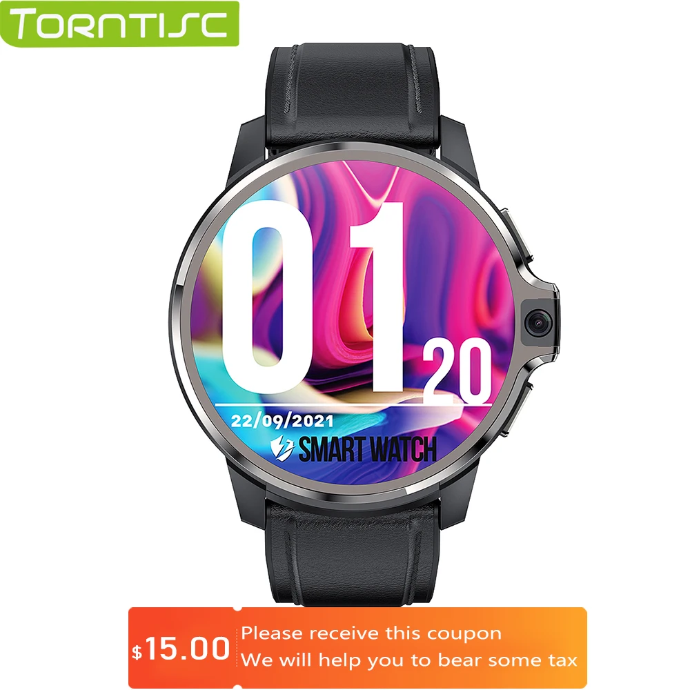 Смарт-часы Torntisc LEMFO LEMP мужские 4G Android двойная система 64G GPS 1050 мАч большая батарея
