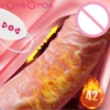 Heating Realistic Thrusting Dildo Vibrator for Woman Soft Huge Big Dick Penis G Spot Vagina Anus Masturbator Sex Toys for Adult 1