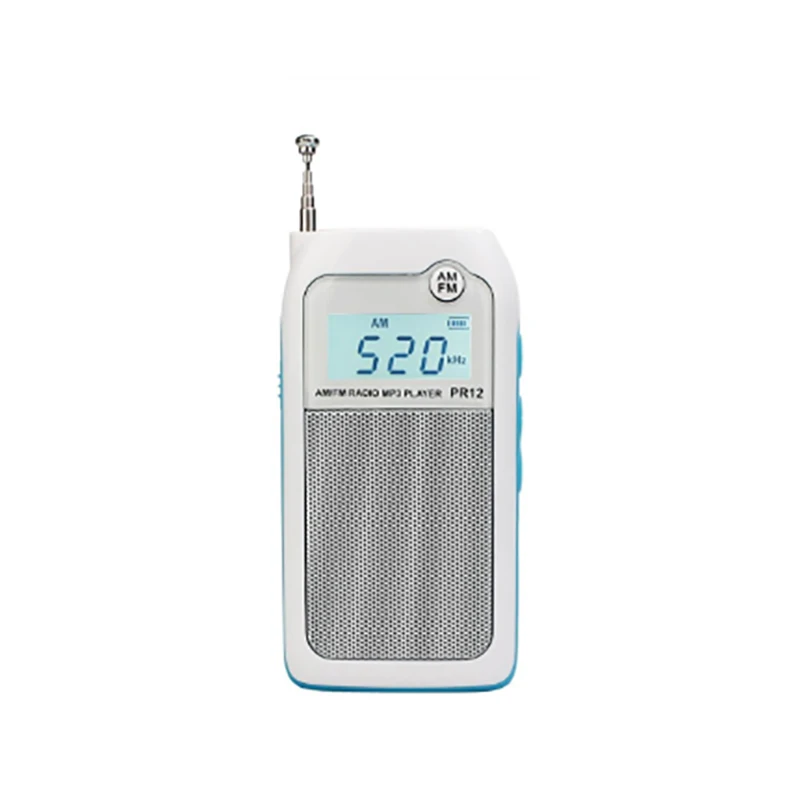 Белый Корпус радиостанции Fm Карманный мини радио MP3 музыкальный плеер FM цифровой аудиоприемник 9 кГц 10 кГц радио с перезаряжаемой батареей - Цвет: Белый