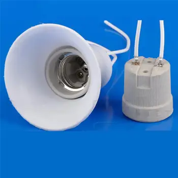 

AC250V 6A E27 Lamp Bases Ceramics Waterproof Bulb Adapter Lamp Holder Light Socket Screw Mouth E27 With Line Accessory