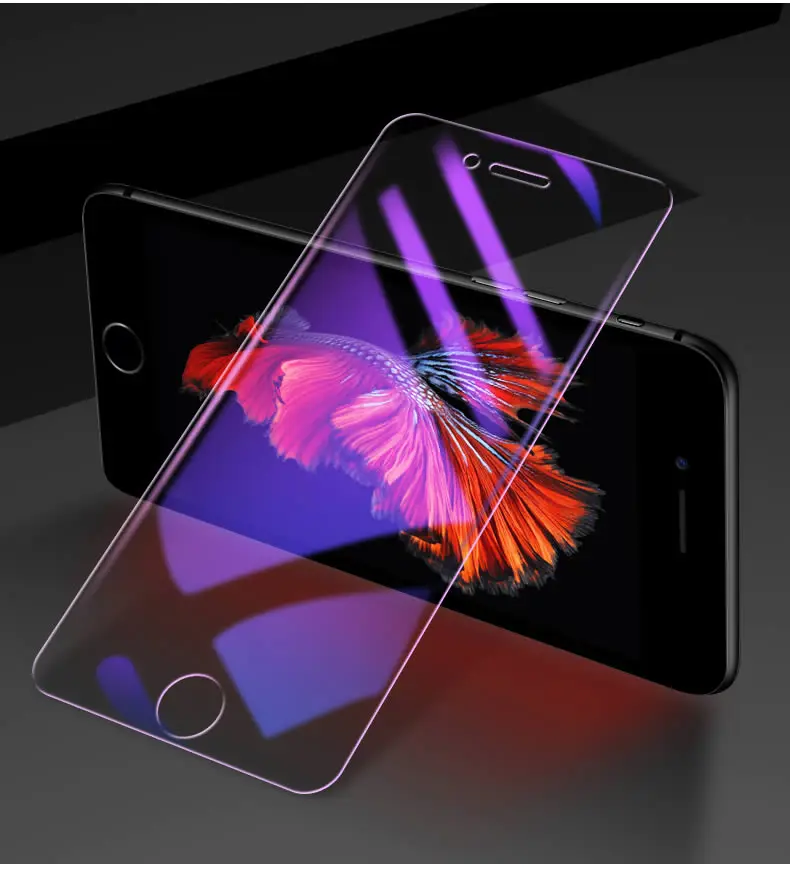 Закаленное стекло с защитой от синего света для iPhone 11 Pro Max X XS XR 8 7 Plus 6 SE защита