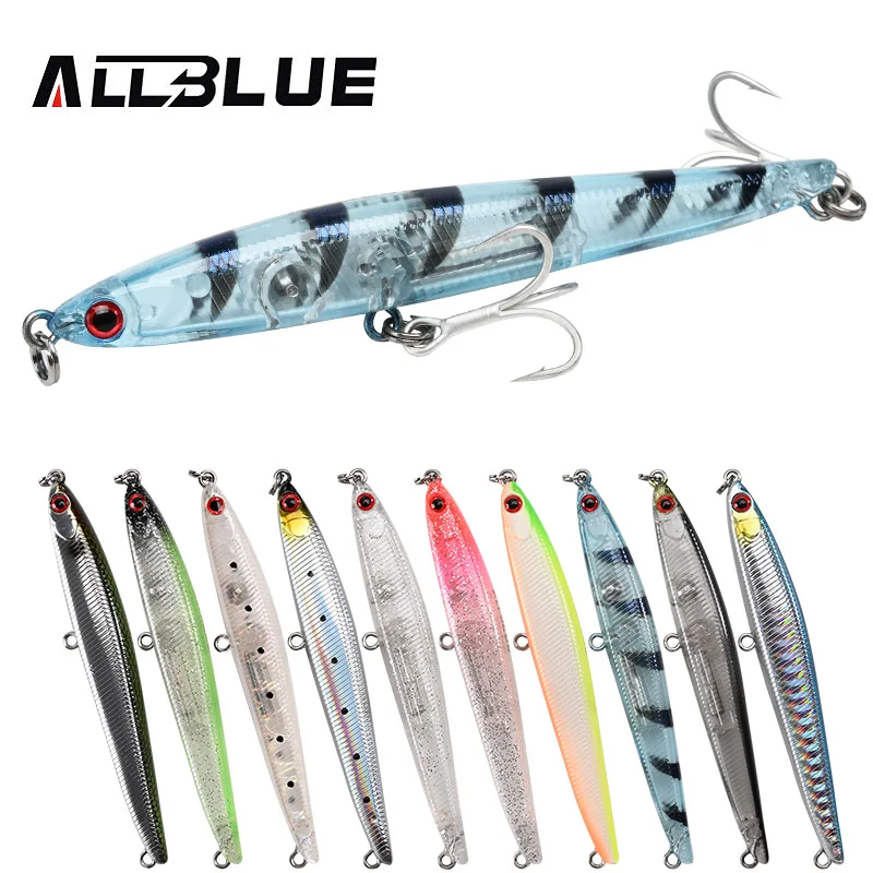 

ALLBLUE SPEAR 90 Fishing Lure Stick 90mm/9g Sinking Pencil Longcast Shad 3D Eyes Tungsten Artificial Bait Bass Pike Tackle