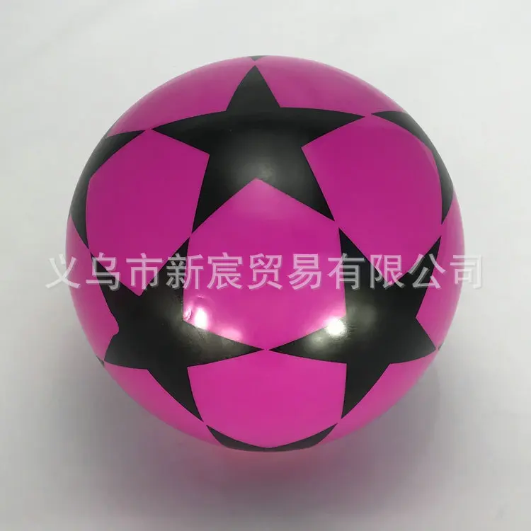 9-Inch Five-pointed Star Pattern Thick Environmentally Friendly PVC pai qiu Children Inflatable Toy Elastic Ball Kindergarten Ba