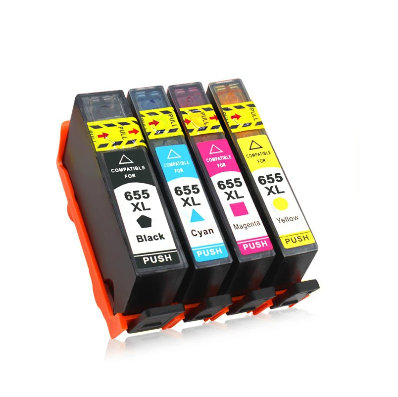 

1 set of 655XL ink cartridges for replacement of HP 655 ink cartridges for HP 655 Deskjet 4615 4625 3525 5525 6520 6525 6625 pri