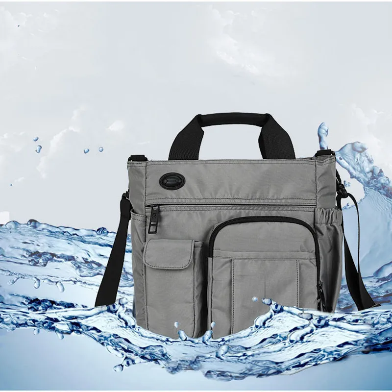 Tablet Bolsa de Ombro para Ipad ar Mini Pro 7.9 9.7 10.1 12 10.5 12.9 Polegada Nova Moda Masculina Bolsas Viagem Mensageiro Preto Portátil Bolsas - Imagem 4