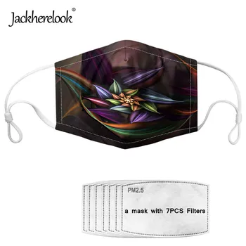 

Jackherelook Women/Kids/Girls Mouth Mask Floral Style Reusable Dustproof Mask with 7 Filters Flower Pattern Germ Protection Mask