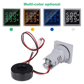 

LED Digital Voltmeter Ammeter Hertz Meter Signal Lights Voltage Current Frequency Combo Meter Indicator Tester HOT