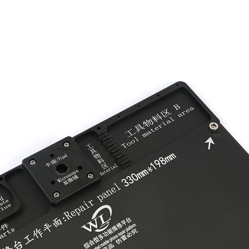 Многофункциональный телефон Пайки PCB ремонт работы обслуживания стенд алюминиевого сплава Штатив для микроскопа для тринокулярный микроскоп