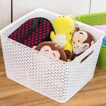 

Home Portable Kitchen bath storage basket plastic small clothes storage basket