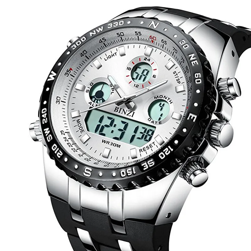 

Sports Watches Men LED Digital Shock Wrist Watch Silicone Clock MaleMilitary Waterproof Electronic Stop Watch Running Outdoor