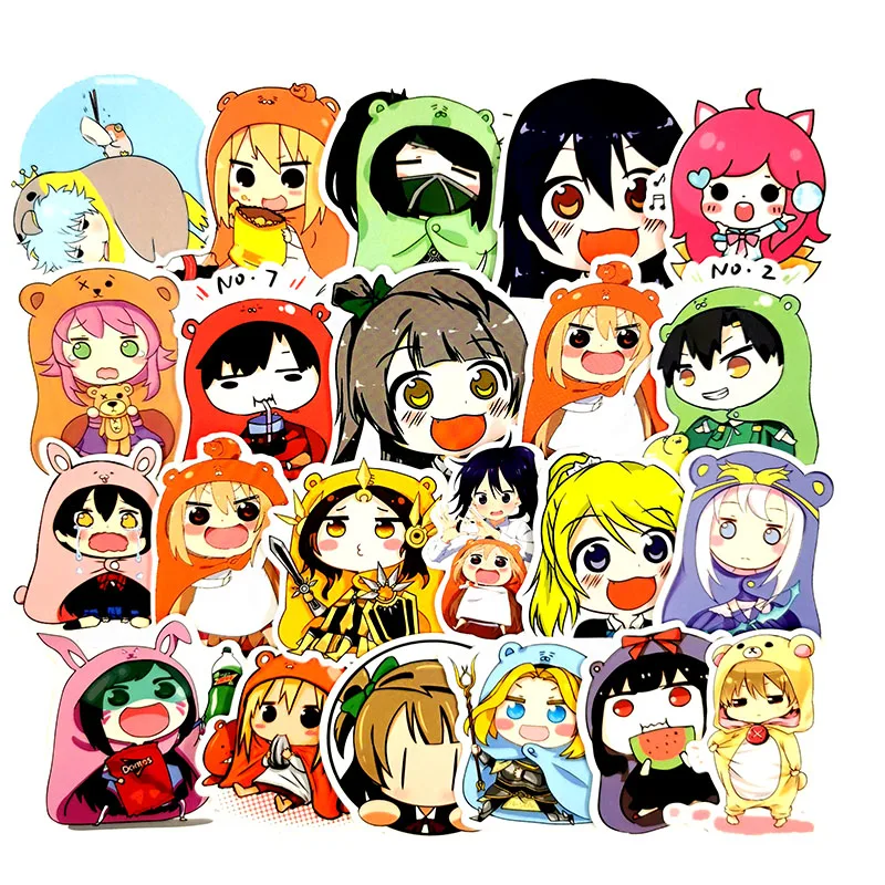 50 шт. японский аниме персонаж из мультфильма Himouto Umaru Chan водонепроницаемый стикер для игрушка для скейтборда багажа скрапбукинг украшения