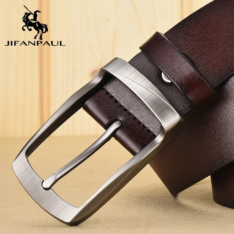 Men's Classic Retro Punk Leather Belt Fashion Jeans Alloy Thick Pin Buckle Gift 