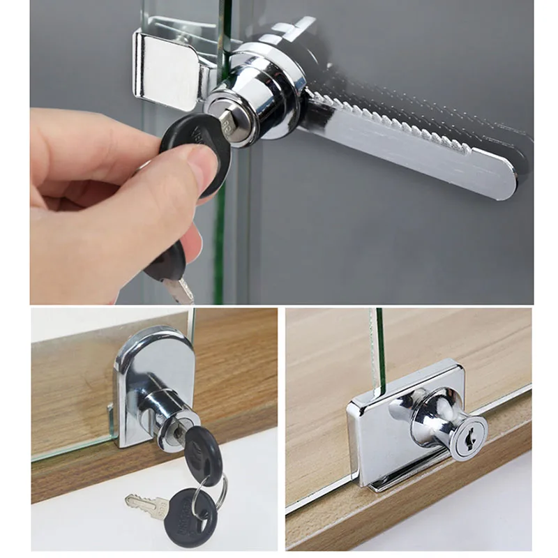 Same Key Sliding Window Glass Cabinet Lock With Key For Mobile Showcase  Display Case Furniture Glass Push Door Hardware Locks - Locks - AliExpress