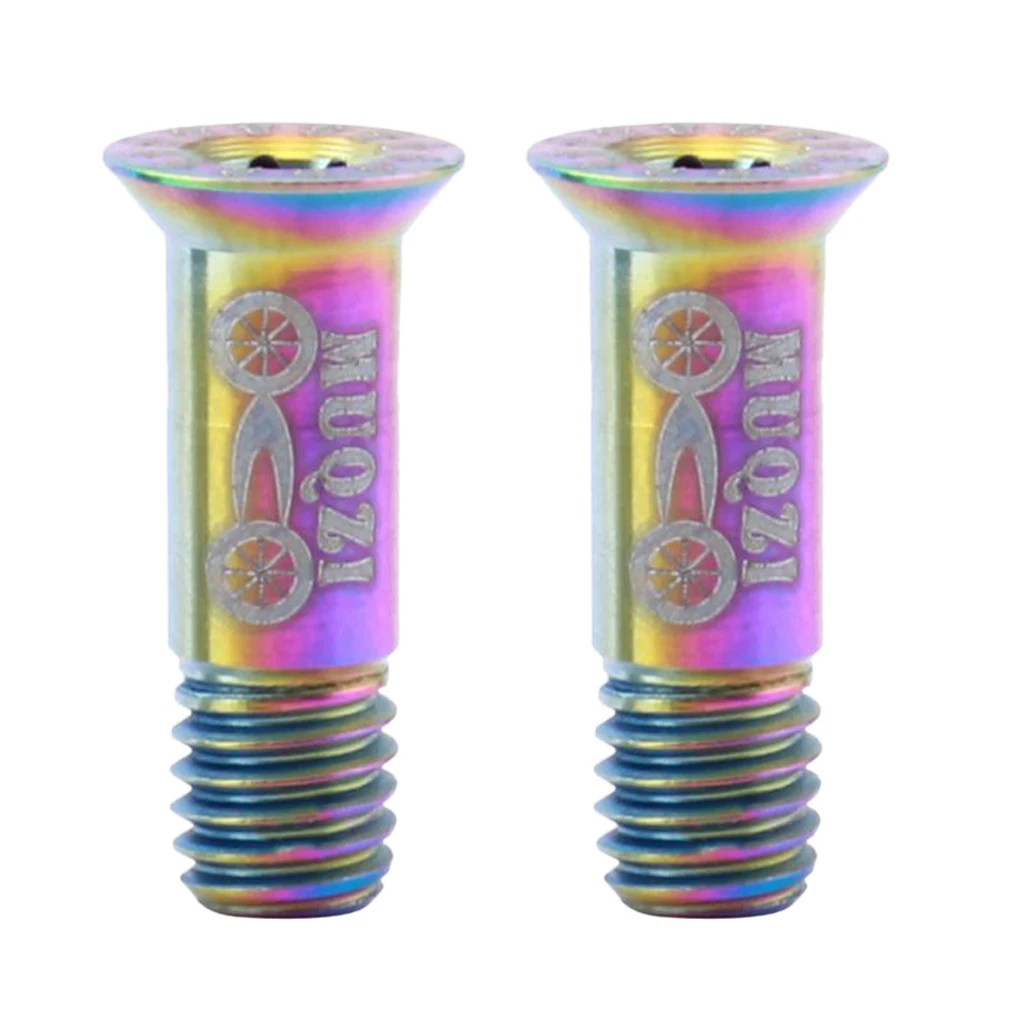 2x Titanium Alloy MTB Road Folding Bike Rear Derailleur Screws Limit Screw Bolts Replacement M5