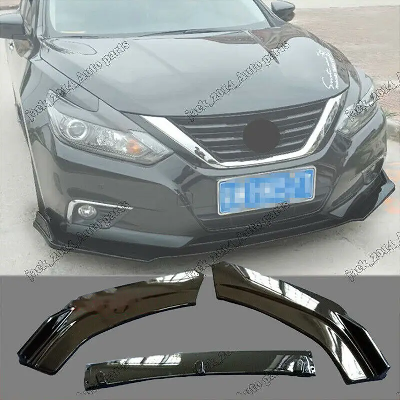 Черный Передний бампер подбородок спойлер сплиттеры для Nissan Teana Altima авто аксессуар внешняя отделка