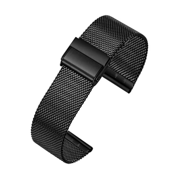 

Double Buckle 10 12 13 14 16 17 18 19mm 20mm 21mm 22mm 24mm Stainless Steel Milanese Loop Watch Band 06 Wire Meshed Strap