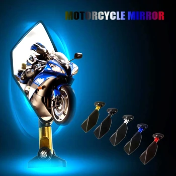 

Motorcycle Mirrors Aluminum Scooters Racer Rearview Accessories Back Side View Mirror For Kawasaki ZX6R zx6r NINJA 650R Z800
